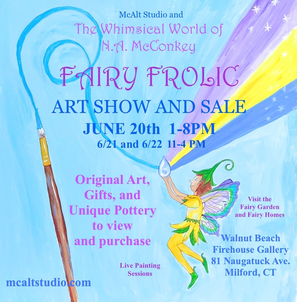 Fairy Frolic Pop Up Shop and Art Sale