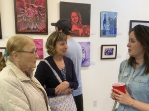 Visitors at a recent reception. 