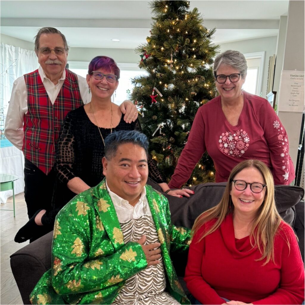 Art by Five team ready for the holidays