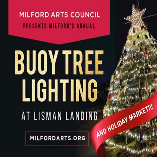 Buoy Tree Lighting and Market