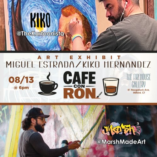 Cafe con Ron Art Exhibit flyer image